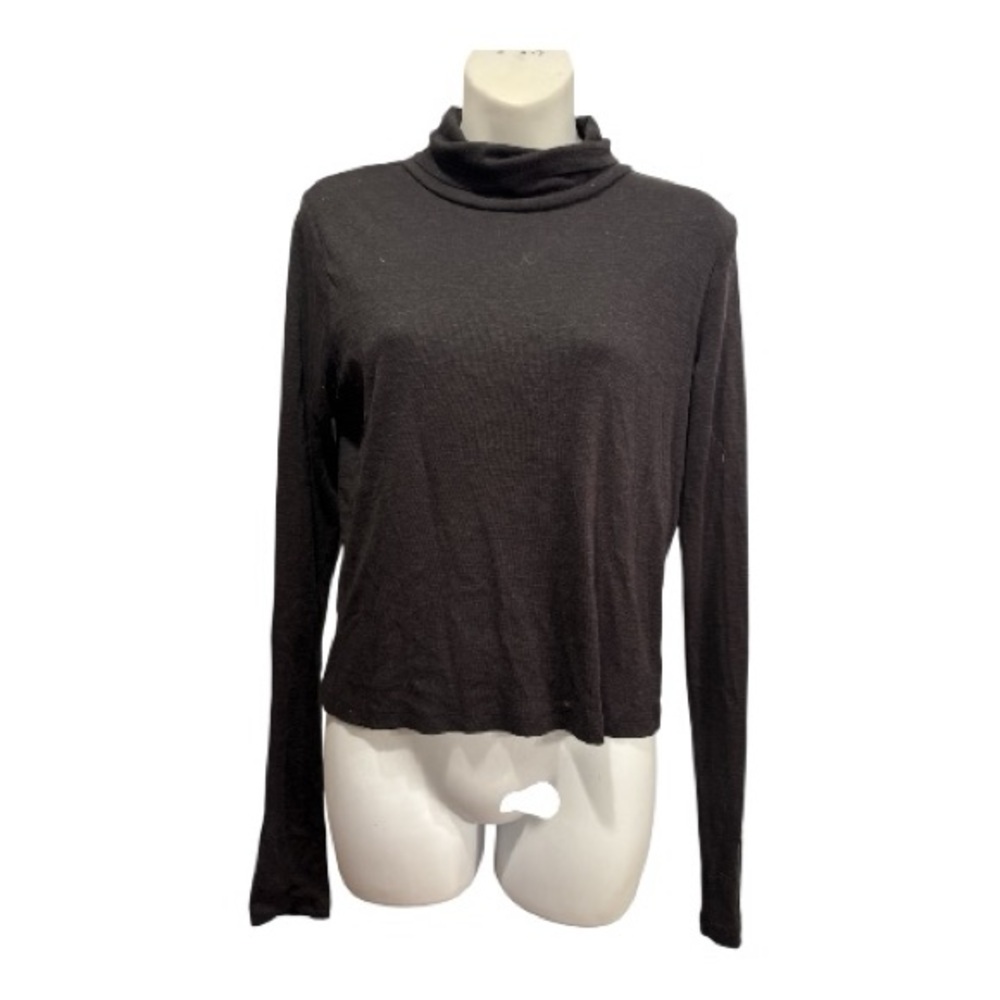 True Craft Black Turtleneck Long Sleeve Top size large